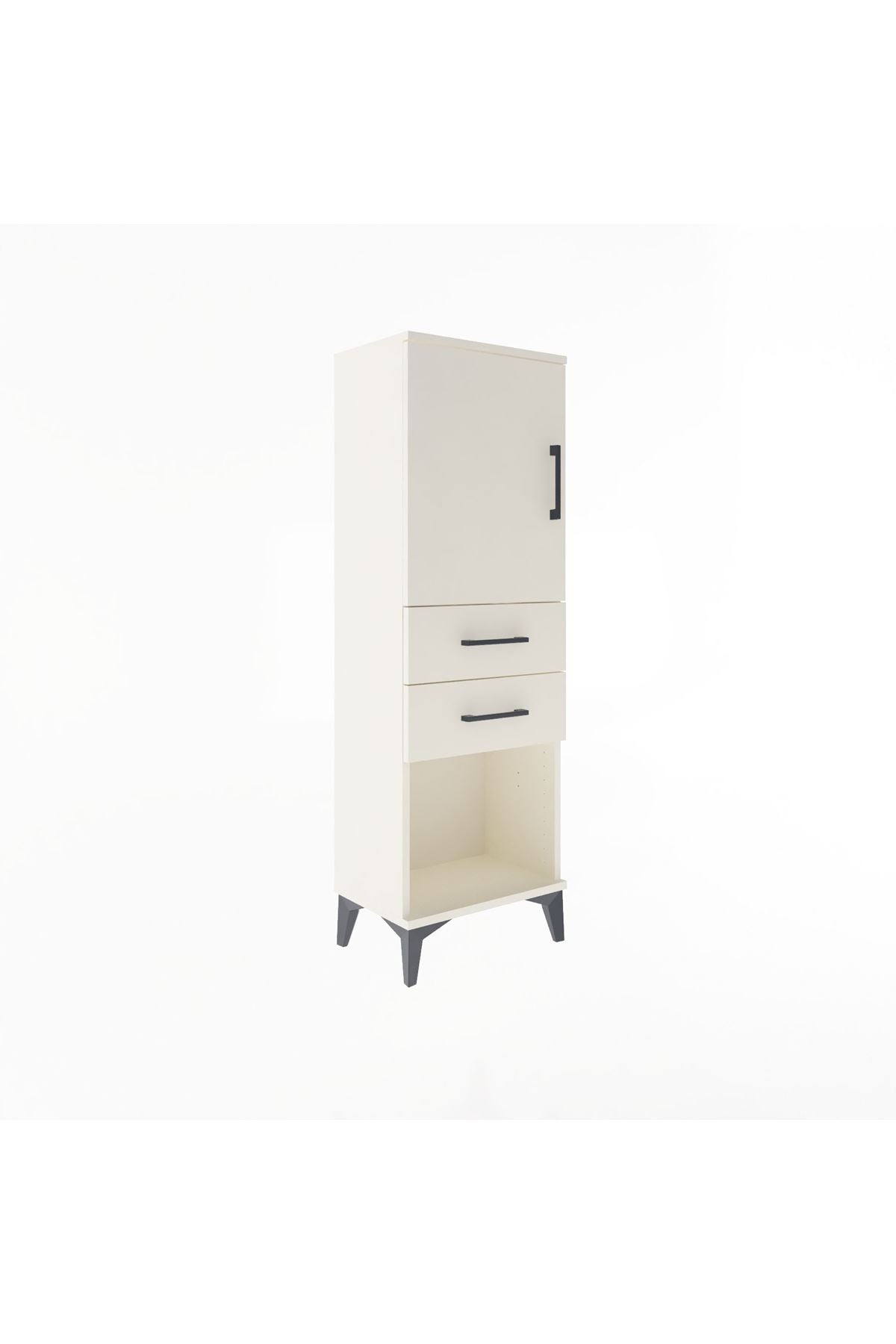 Arges Dolap 2 Raflı 2 Çekmeceli Tek Kapaklı 44x30x134 - S16M038V1A
