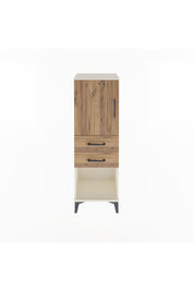 Arges Dolap 2 Raflı 2 Çekmeceli Tek Kapaklı 44x30x134 Aytaşı-Çam