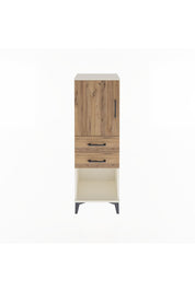 Arges Dolap 2 Raflı 2 Çekmeceli Tek Kapaklı 44x30x134 - S16M038V3A