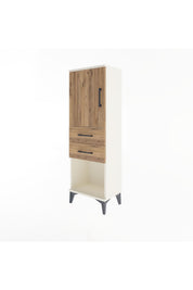 Arges Dolap 2 Raflı 2 Çekmeceli Tek Kapaklı 44x30x134 - S16M038V3A