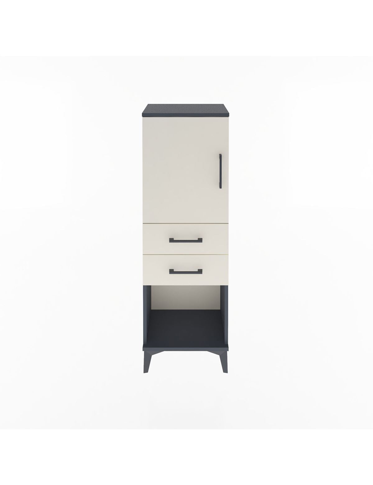 Arges Dolap 2 Raflı 2 Çekmeceli Tek Kapaklı 44x30x134 - S16M038V4A