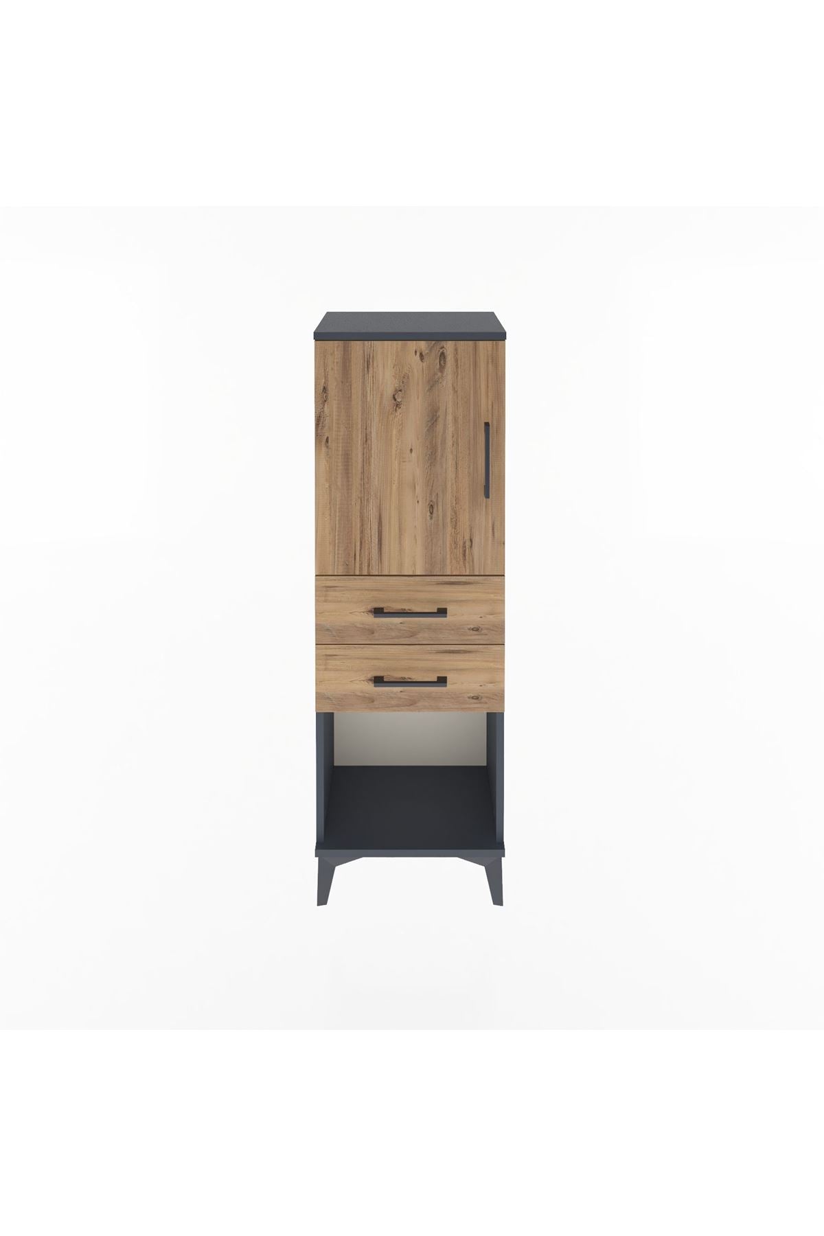 Arges Dolap 2 Raflı 2 Çekmeceli Tek Kapaklı 44x30x134 - S16M038V6A