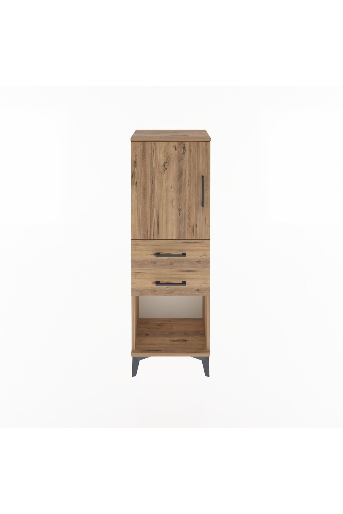 Arges Dolap 2 Raflı 2 Çekmeceli Tek Kapaklı 44x30x134 - S16M038V9A