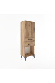 Arges Dolap 2 Raflı 2 Çekmeceli Tek Kapaklı 44x30x134 - S16M038V9A