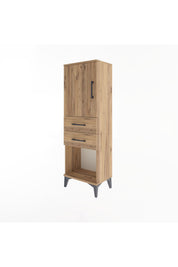 Arges Dolap 2 Raflı 2 Çekmeceli Tek Kapaklı 44x30x134 - S16M038V9A
