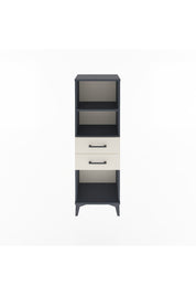 Arges Dolap 2 Raflı 2 Çekmeceli 44x30x134 Antrasit-Aytaşı