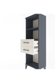 Arges Dolap 2 Raflı 2 Çekmeceli 44x30x134 Antrasit-Aytaşı