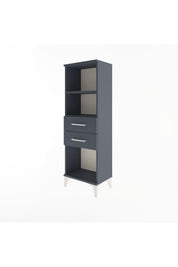 Arges Dolap 2 Raflı 2 Çekmeceli 44x30x134 Antrasit-Antrasit