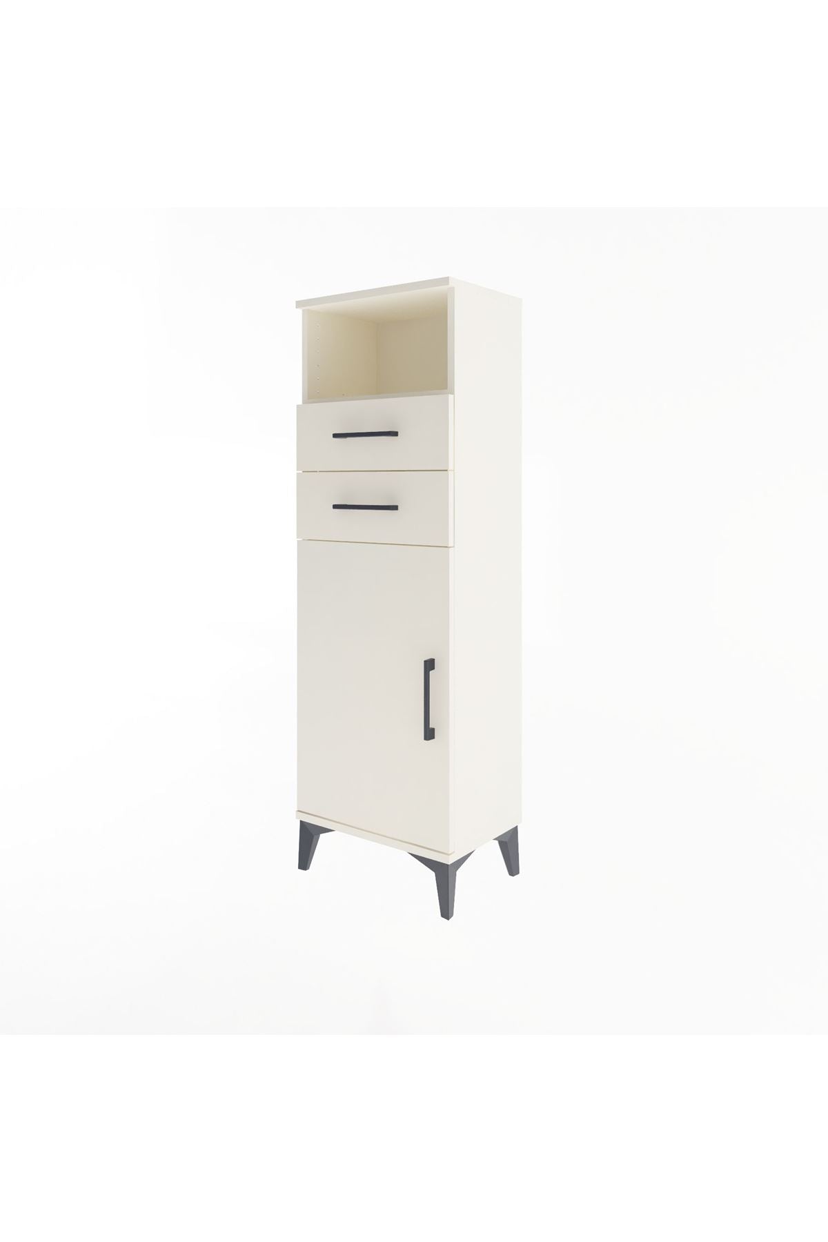 Arges Dolap 2 Raflı 2 Çekmeceli Tek Kapaklı 44x30x134 Aytaşı-Aytaşı