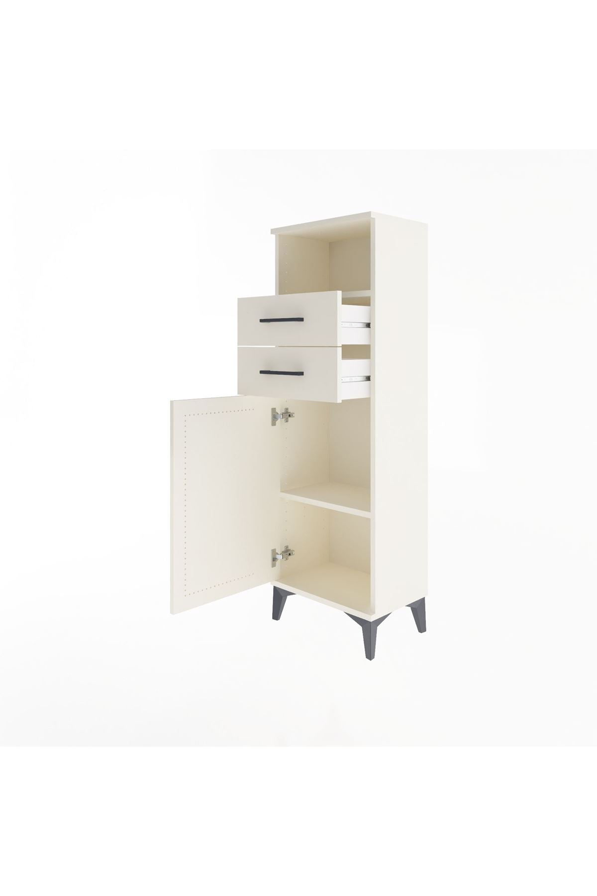 Arges Dolap 2 Raflı 2 Çekmeceli Tek Kapaklı 44x30x134 Aytaşı-Aytaşı
