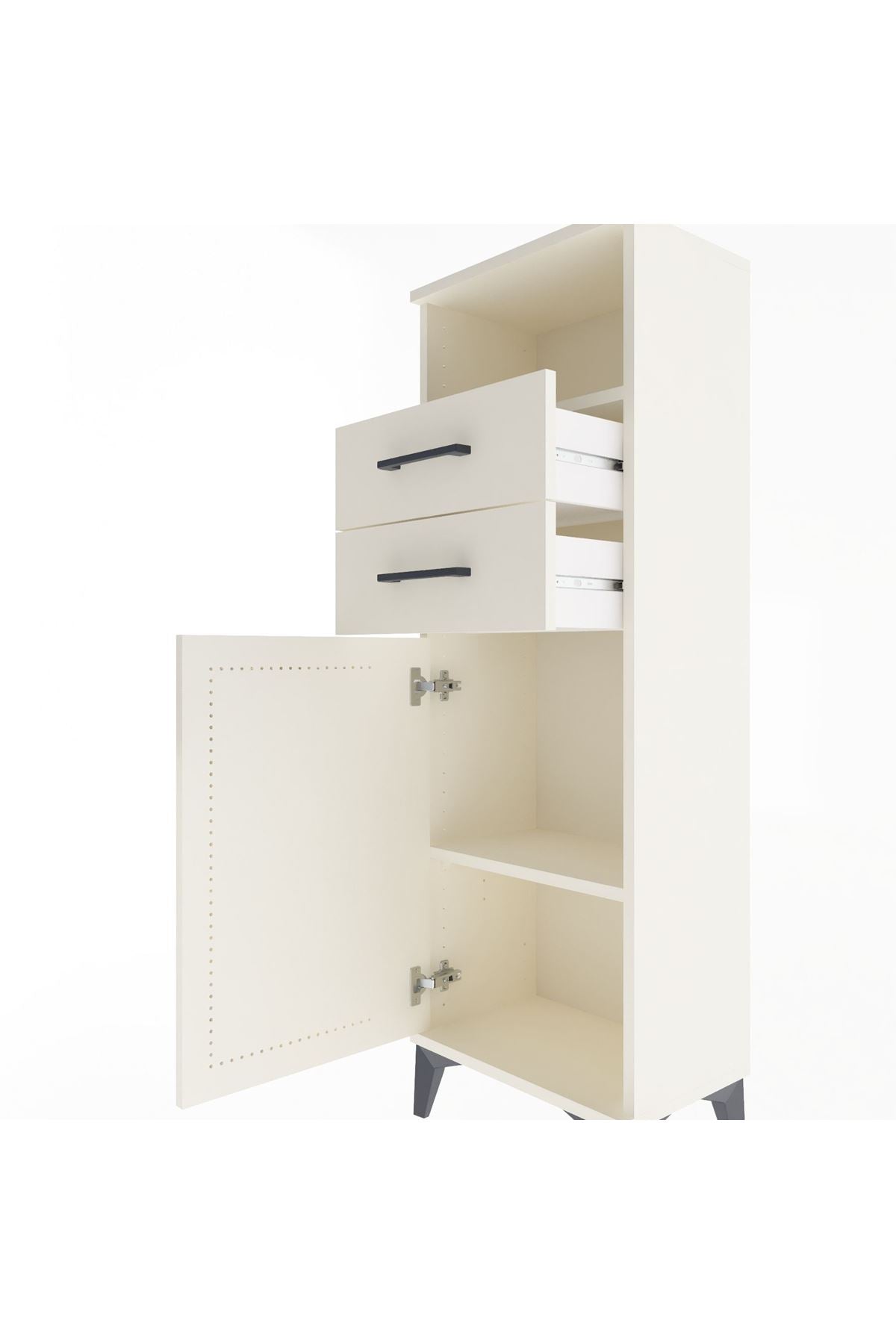 Arges Dolap 2 Raflı 2 Çekmeceli Tek Kapaklı 44x30x134 Aytaşı-Aytaşı
