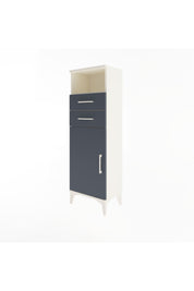 Arges Dolap 2 Raflı 2 Çekmeceli Tek Kapaklı 44x30x134 Aytaşı-Antrasit