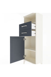 Arges Dolap 2 Raflı 2 Çekmeceli Tek Kapaklı 44x30x134 Aytaşı-Antrasit