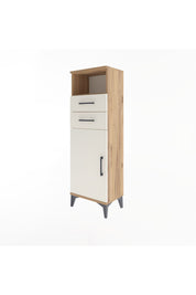 Arges Dolap 2 Raflı 2 Çekmeceli Tek Kapaklı 44x30x134 Çam-Aytaşı