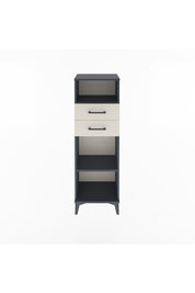 Arges Dolap 2 Raflı 2 Çekmeceli 44x30x134 Antrasit-Aytaşı