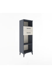 Arges Dolap 2 Raflı 2 Çekmeceli 44x30x134 Antrasit-Aytaşı
