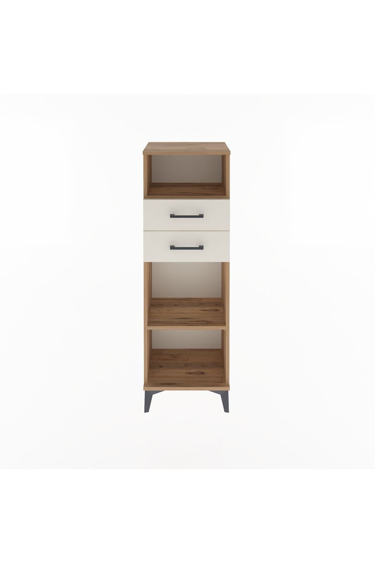 Arges Dolap 2 Raflı 2 Çekmeceli 44x30x134 Çam-Aytaşı