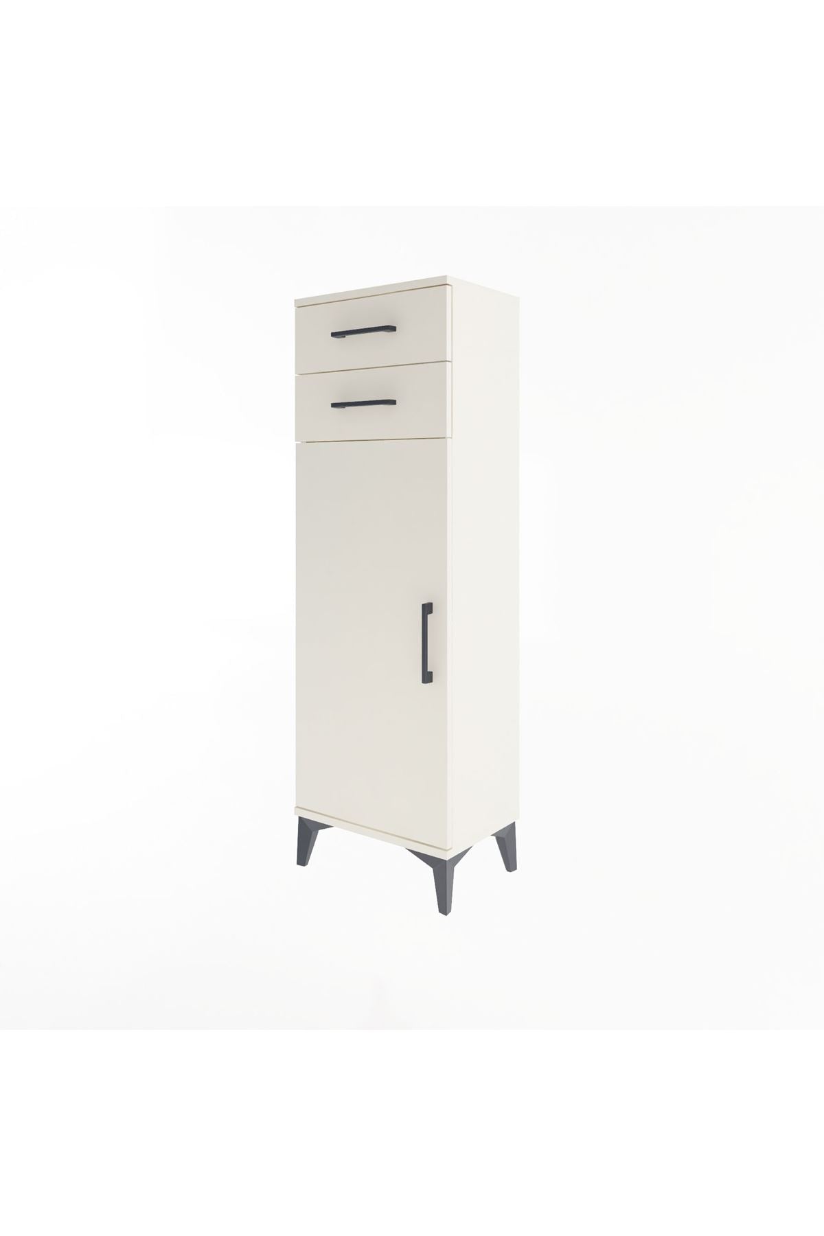 Arges Dolap 2 Raflı 2 Çekmeceli Tek Kapaklı 44x30x134 Aytaşı-Aytaşı