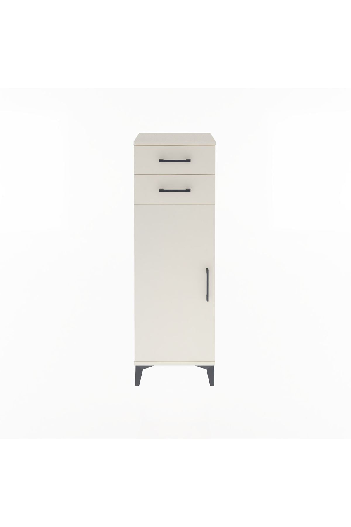 Arges Dolap 2 Raflı 2 Çekmeceli Tek Kapaklı 44x30x134 Aytaşı-Aytaşı