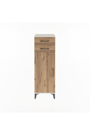 Arges Dolap 2 Raflı 2 Çekmeceli Tek Kapaklı 44x30x134 Aytaşı-Çam