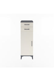 Arges Dolap 2 Raflı 2 Çekmeceli Tek Kapaklı 44x30x134 Antrasit-Aytaşı