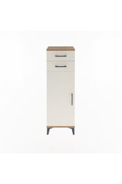 Arges Dolap 2 Raflı 2 Çekmeceli Tek Kapaklı 44x30x134 Çam-Aytaşı