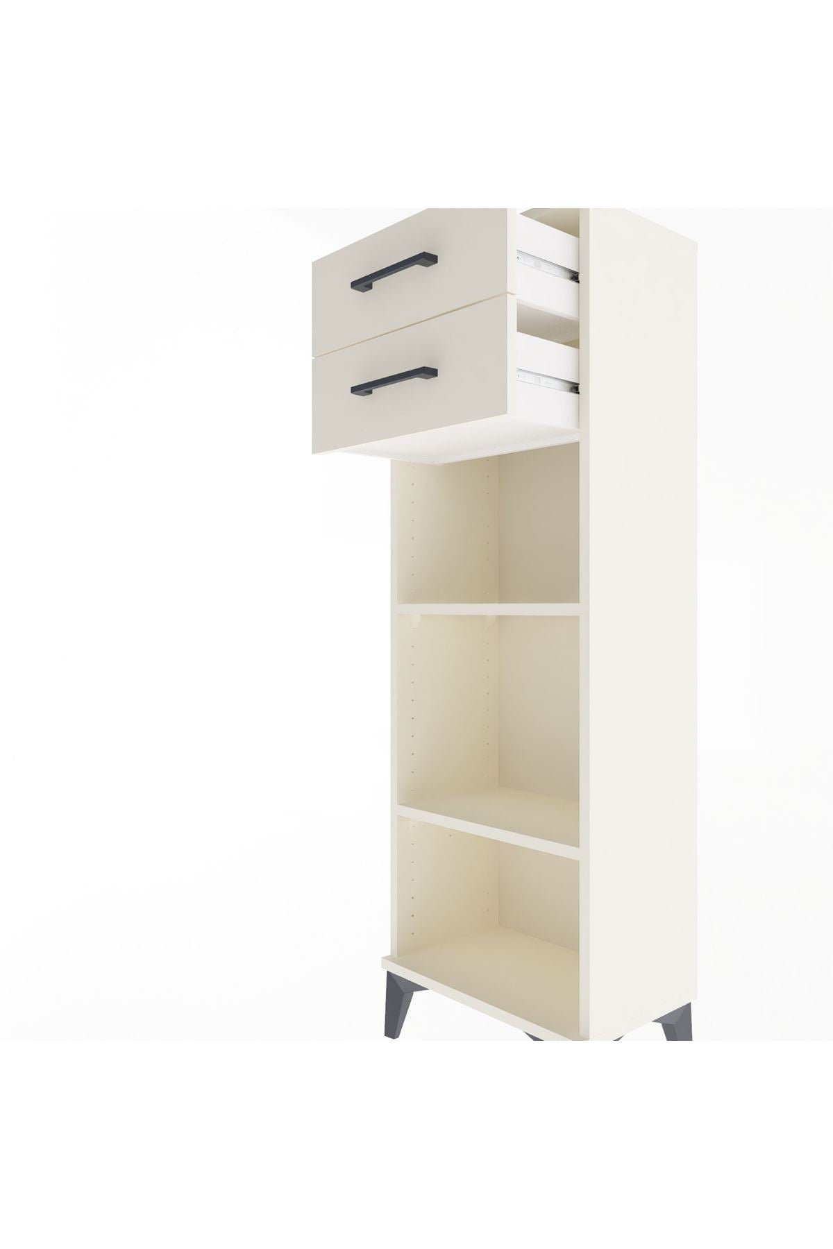 Arges Dolap 2 Raflı 2 Çekmeceli 44x30x134 Aytaşı-Aytaşı