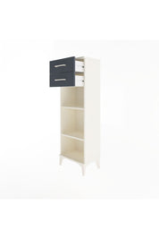 Arges Dolap 2 Raflı 2 Çekmeceli 44x30x134 Aytaşı-Antrasit
