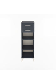 Arges Dolap 2 Raflı 2 Çekmeceli 44x30x134 Antrasit-Antrasit