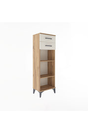 Arges Dolap 2 Raflı 2 Çekmeceli 44x30x134 Çam-Aytaşı