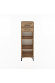 Arges Dolap 2 Raflı 2 Çekmeceli 44x30x134 Çam-Çam