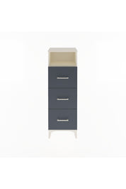 Arges Dolap Tek Raflı 3 Çekmeceli 44x30x134 Aytaşı-Antrasit