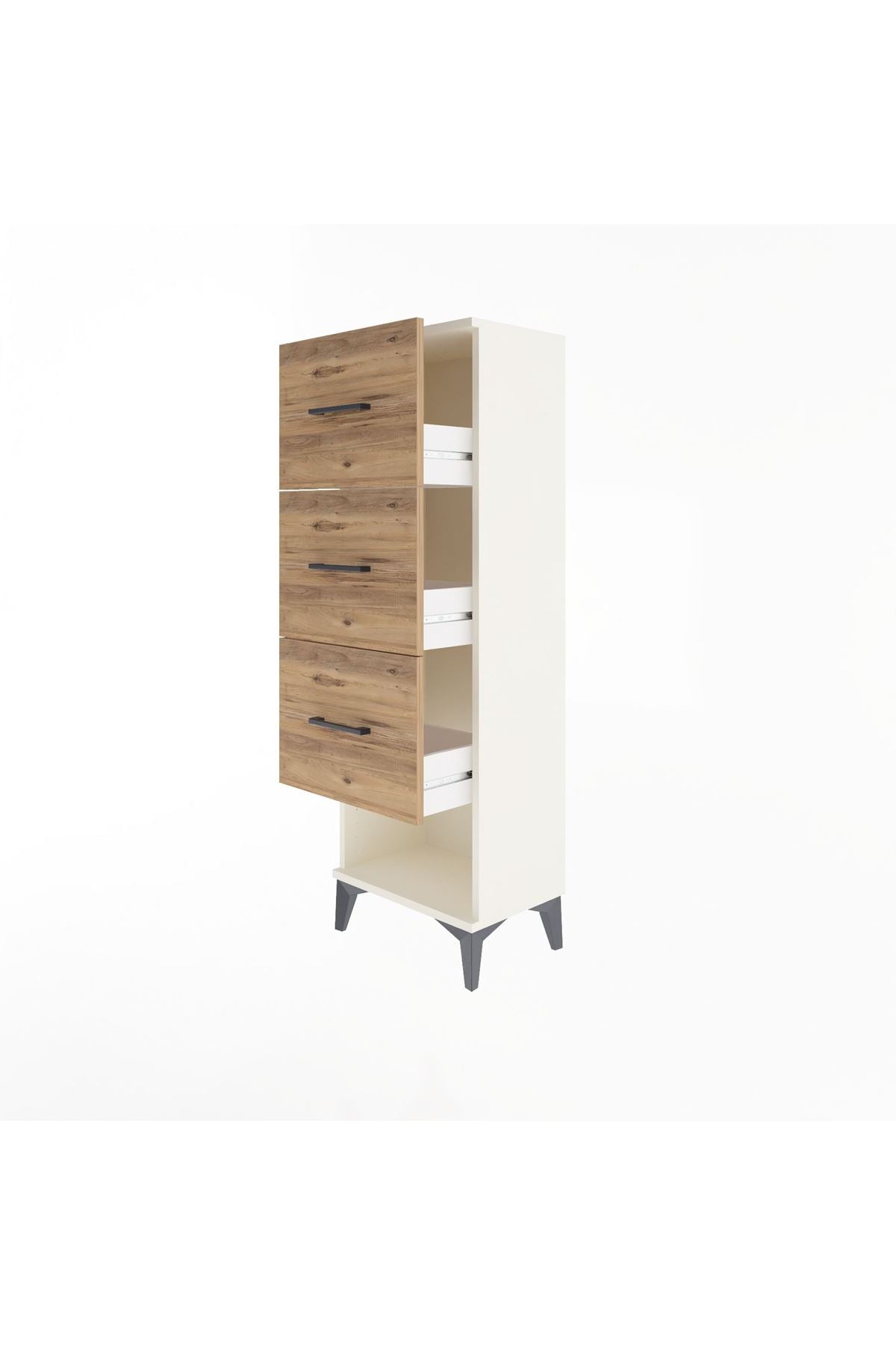 Arges Dolap 3 Çekmeceli 44x30x134 Aytaşı-Çam