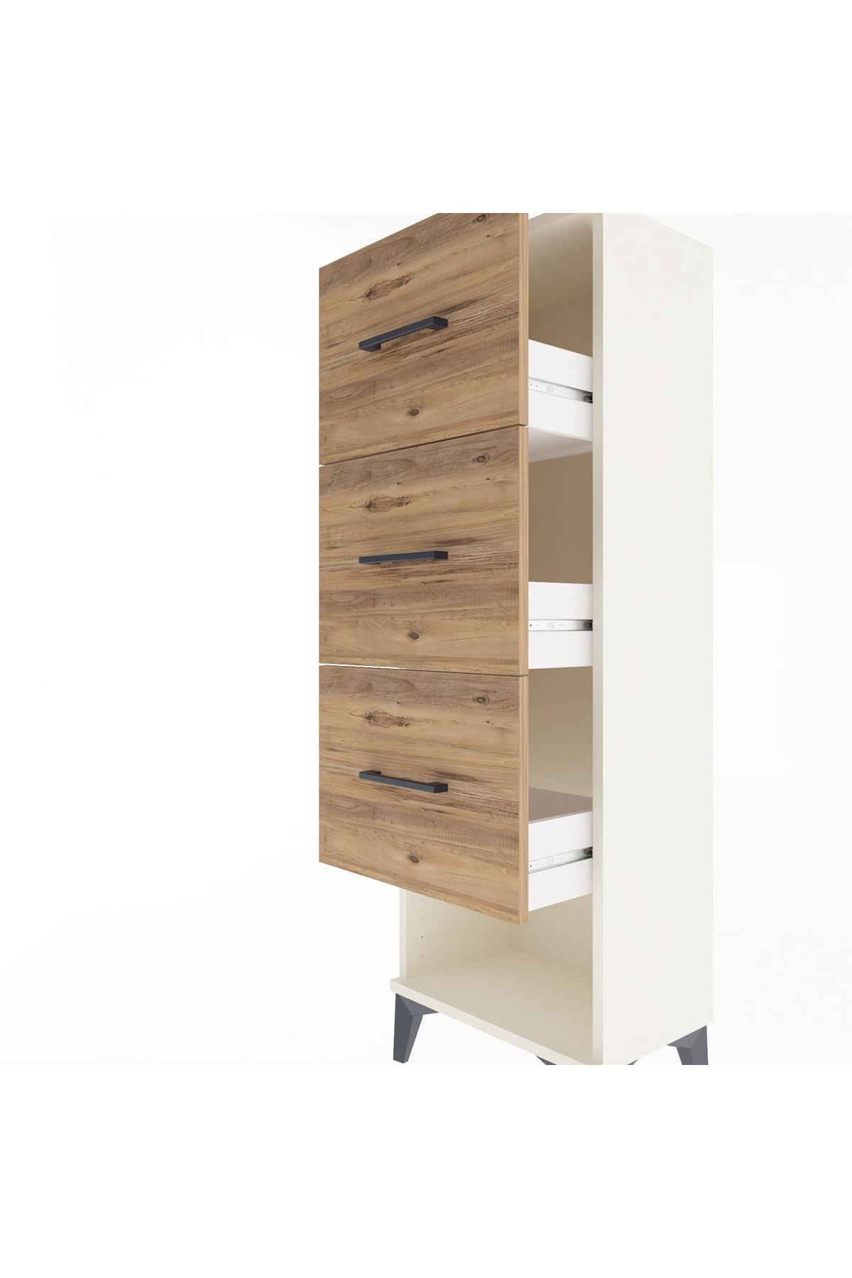 Arges Dolap 3 Çekmeceli 44x30x134 Aytaşı-Çam