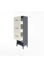 Arges Dolap 3 Çekmeceli 44x30x134 Antrasit-Aytaşı