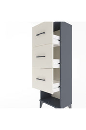 Arges Dolap 3 Çekmeceli 44x30x134 Antrasit-Aytaşı