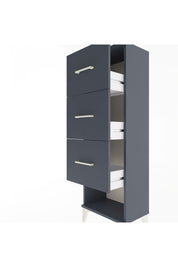 Arges Dolap 3 Çekmeceli 44x30x134 Antrasit-Antrasit