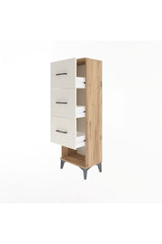 Arges Dolap 3 Çekmeceli 44x30x134 Çam-Aytaşı