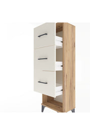 Arges Dolap 3 Çekmeceli 44x30x134 Çam-Aytaşı