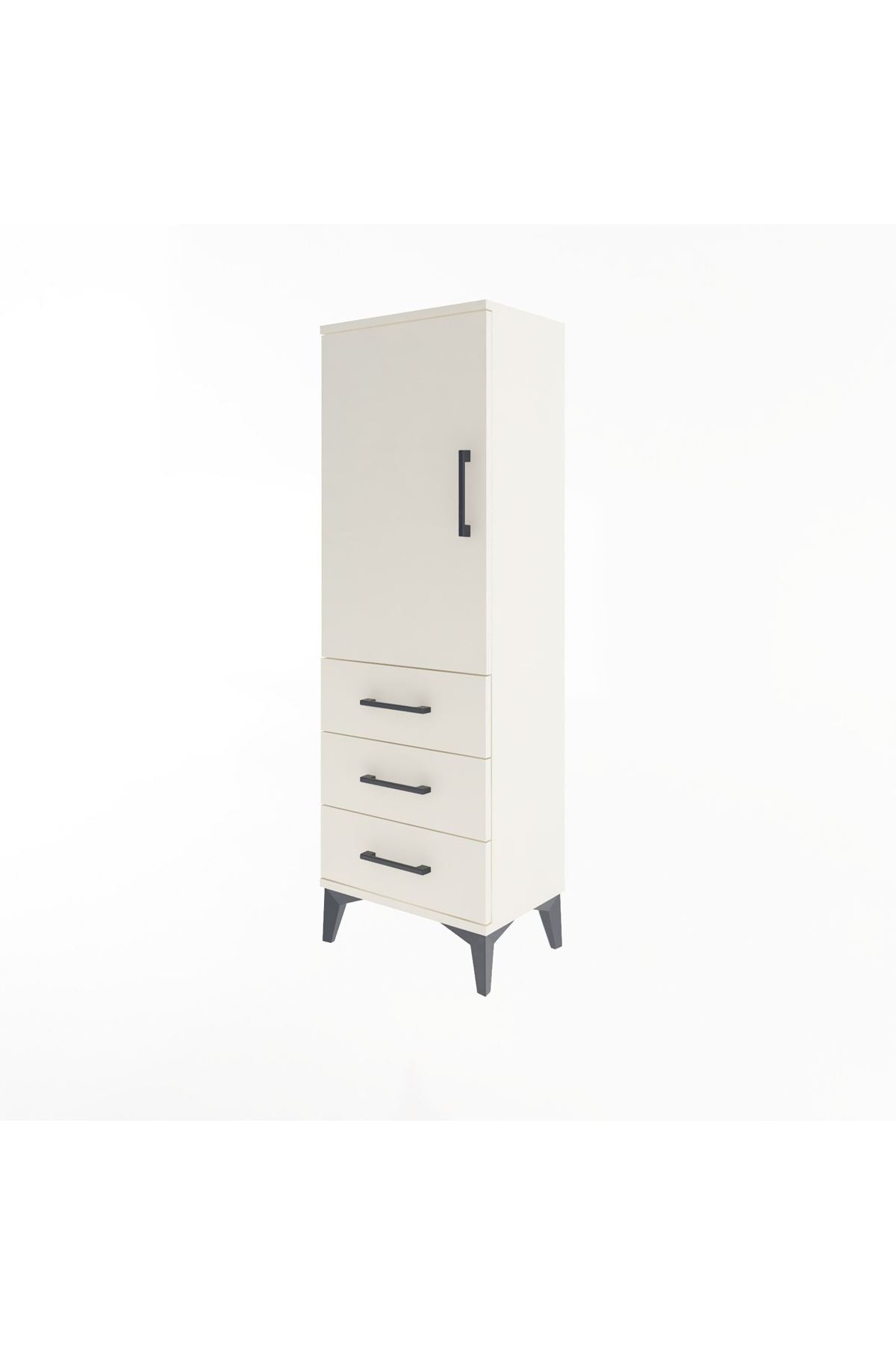 Arges Dolap 2 Raflı 3 Çekmeceli Tek Kapaklı 44x30x134 Aytaşı-Aytaşı