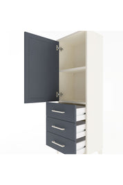 Arges Dolap 2 Raflı 3 Çekmeceli Tek Kapaklı 44x30x134 Aytaşı-Antrasit