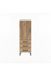 Arges Dolap 2 Raflı 3 Çekmeceli Tek Kapaklı 44x30x134 Aytaşı-Çam