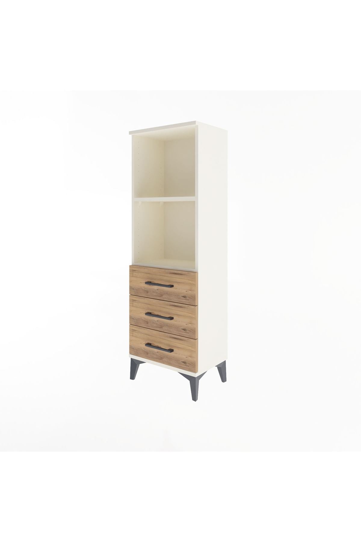 Arges Dolap 2 Raflı 3 Çekmeceli 44x30x134 Aytaşı-Çam