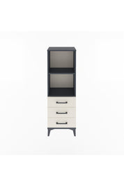 Arges Dolap 2 Raflı 3 Çekmeceli 44x30x134 Antrasit-Aytaşı