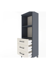 Arges Dolap 2 Raflı 3 Çekmeceli 44x30x134 Antrasit-Aytaşı