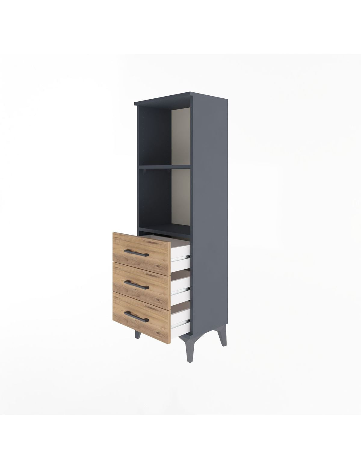 Arges Dolap 2 Raflı 3 Çekmeceli 44x30x134 - S16M047V6A