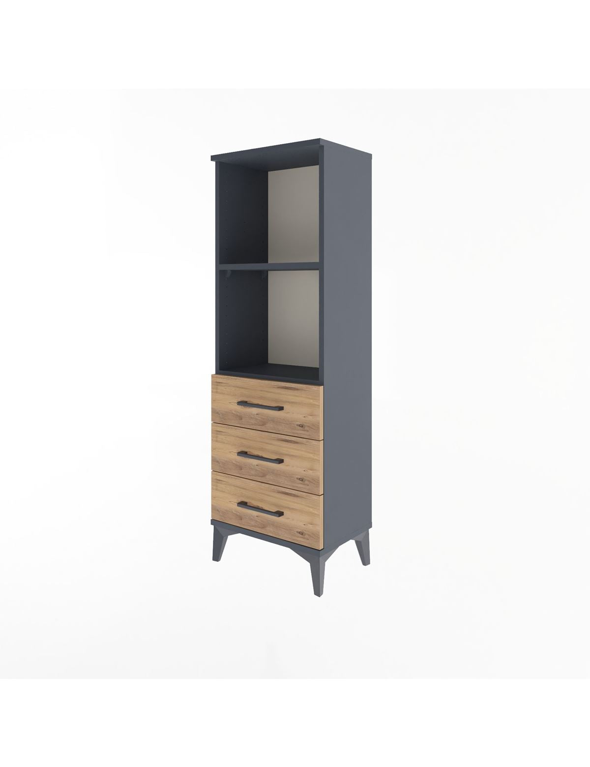 Arges Dolap 2 Raflı 3 Çekmeceli 44x30x134 - S16M047V6A