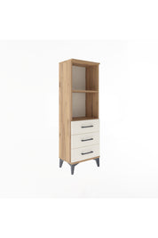 Arges Dolap 2 Raflı 3 Çekmeceli 44x30x134 Çam-Aytaşı