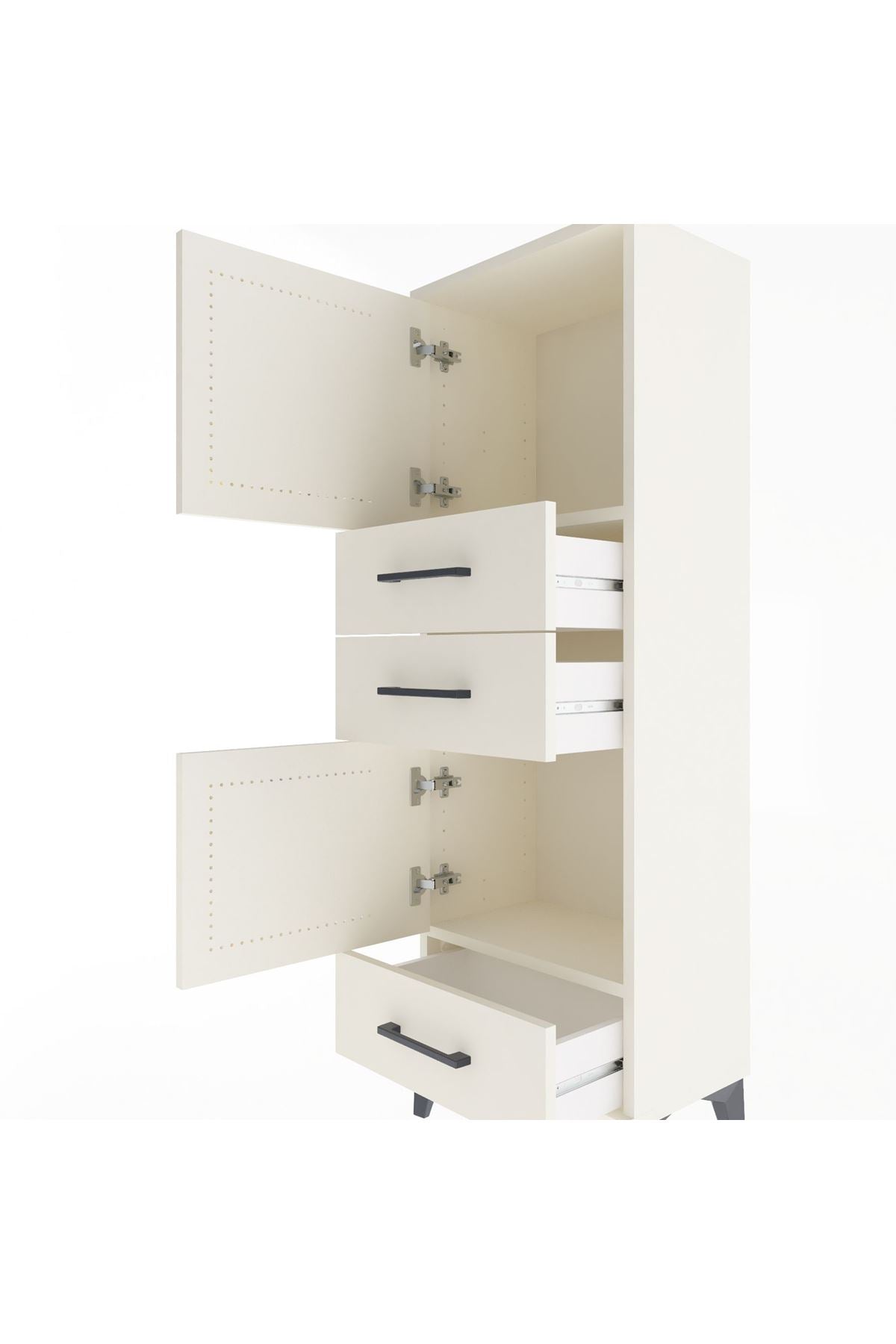 Arges Dolap 2 Raflı 3 Çekmeceli 2 Kapaklı 44x30x134 Aytaşı-Aytaşı