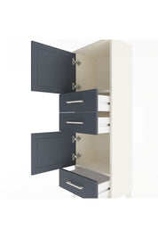 Arges Dolap 2 Raflı 3 Çekmeceli 2 Kapaklı 44x30x134 Aytaşı-Antrasit